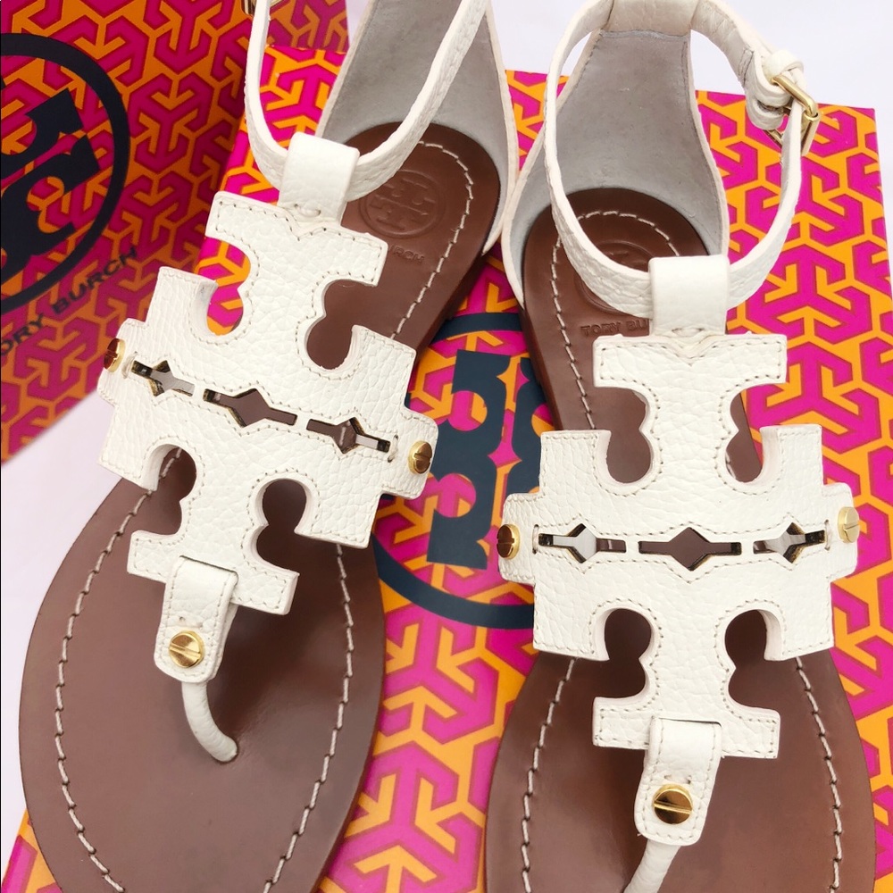 Tory Burch Phoebe Sandals ivory white - Picture 3 of 8